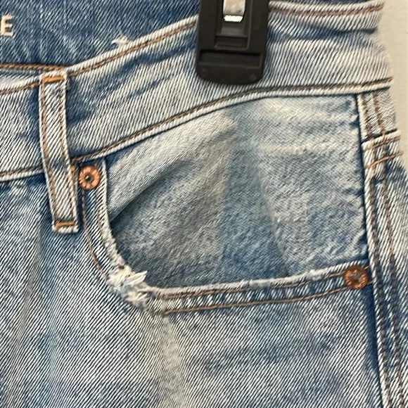 American Eagle ‘90s Bootcut Distressed Jeans 10 Regular Light Wash Denim Vintage - Picture 5 of 16